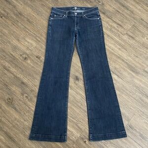 7 For All Mankind Dark Blue Flare Jeans